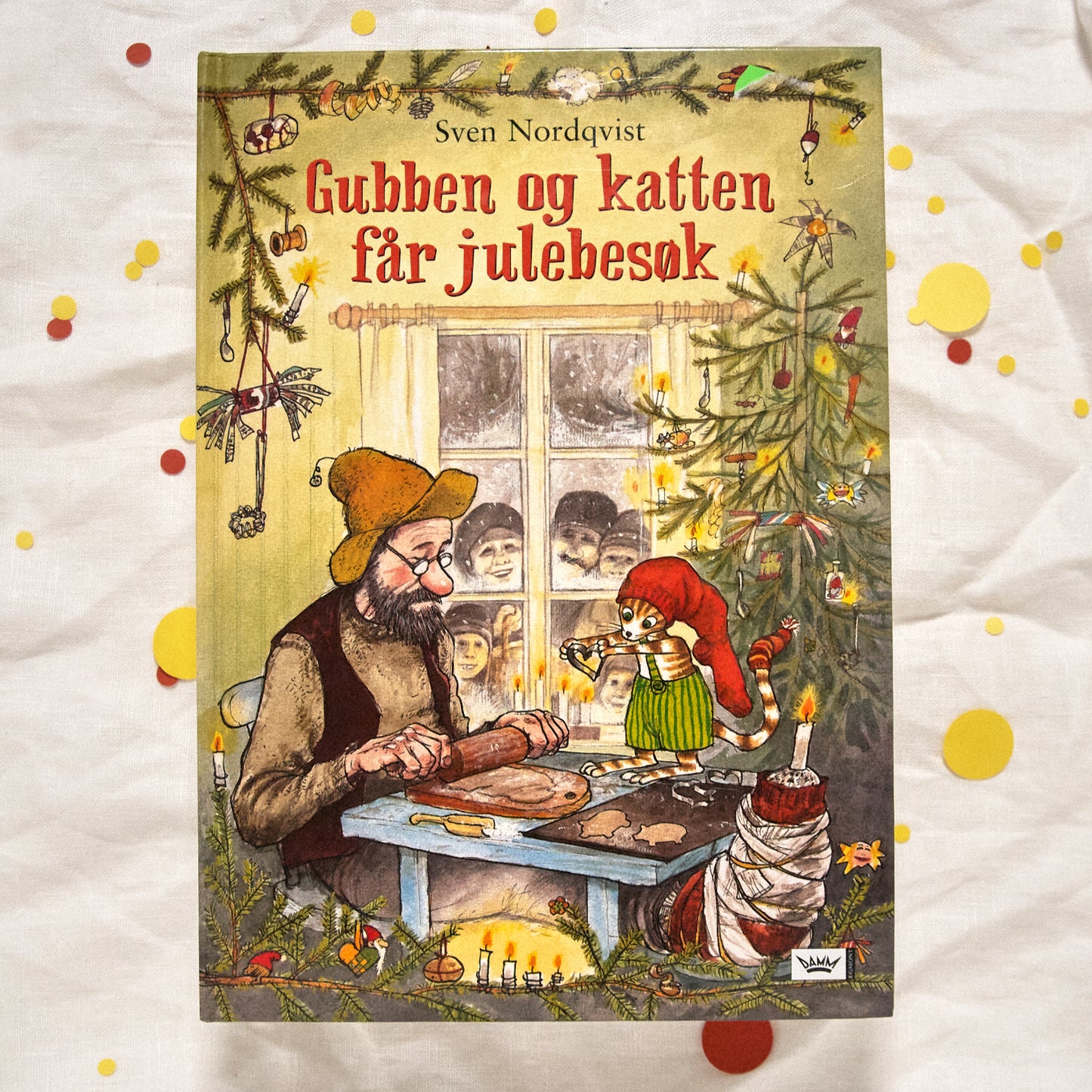 Gubben og katten får julebesøk