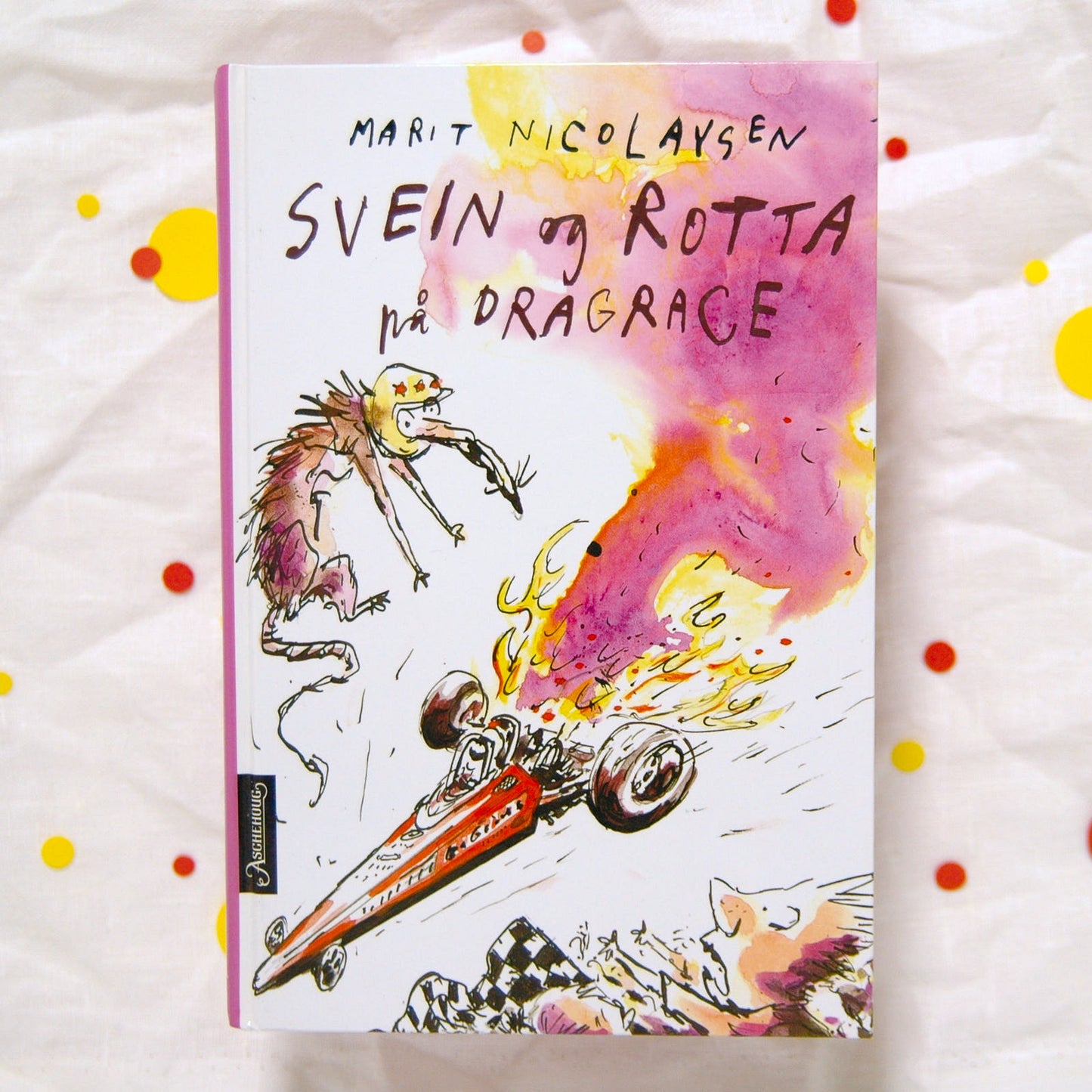 Svein og rotta på dragrace av Marit Nicolaysen